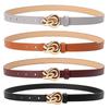 Chic Alloy Snap Button Knotted Belt for Women - Elegant European & American Style