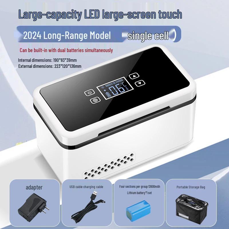 Přenosná mini lednička pro skladování inzulínu a hormonů - Konstantní teplota & Nabíjecí