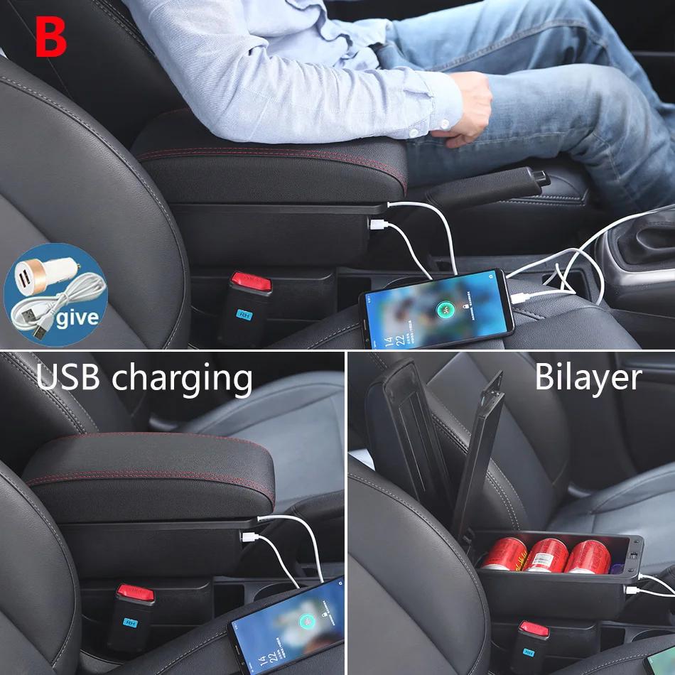 For Fiat 500 Armrest Box For Fiat Cronos Car Armrest Center Auto Storage Box Dedicated Retrofit Parts Interior Car Accessories