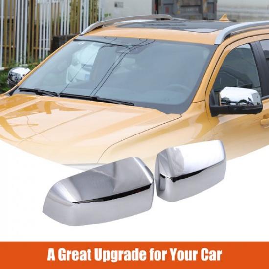 ABS Silver Side Rearview Mirror Cover Caps Trim For Ford Ranger  2024