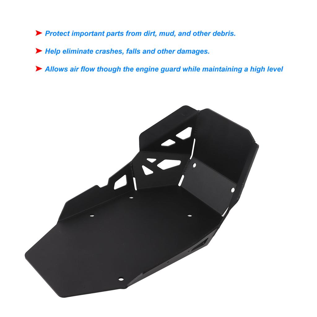 Motorcycle Engine Base Chassis Guard Skid Plate  or Carbon Steel Replacement for   900   GT 2020+(Black )