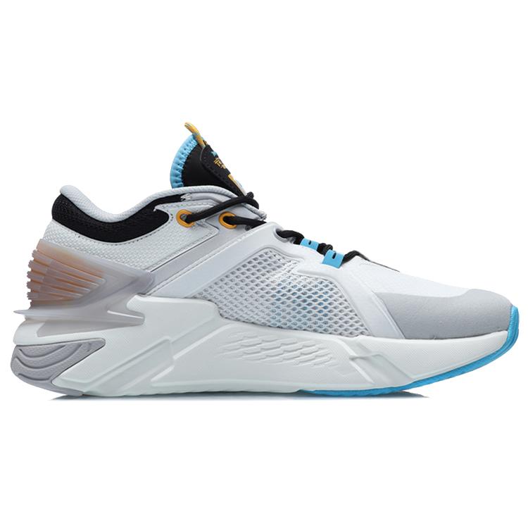 Li Ning 001 Ti Classic Low top Running Shoes Unisex Gray Blue AGLR009-1