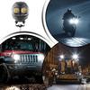 Fog Lights For Motorcycle Waterproof LED Lamp Helmet Shape Double Color Flash Motorcycle Work Light For Road Touring Outdoor