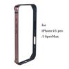 Lekkie etui zderzakowe ze stopu aluminium do iPhone 16 15 14 13 12 14 Pro Max Mini Plus XR Miękka silikonowa wyściółka Rama krawędzi Pokrowiec