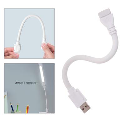 22cm USB Extender Line 360 Degree Rotatable USB Cable Cord Convenient Charging Solution for USB Fan/USB Night Lamps