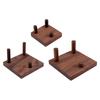 Minerale Display Ezel Drie Haken Display Ezel Stand Houten basis rotsen Display Houder