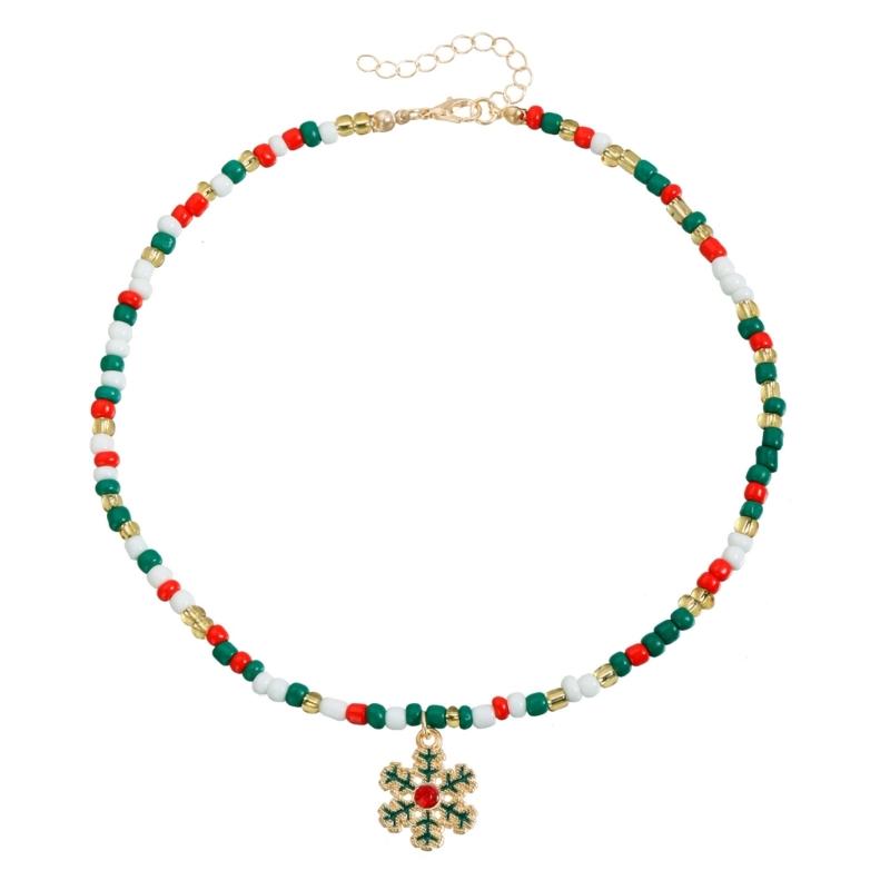 Fanciful Multicolored Sequined Mixture Necklace Comfortable Christmas Decoration For Parties School Incidents Parades