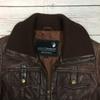 Goose Craft Riders Jacket Lamb Leather Jacket / Women's S / Brown / Bike Jacket / Rib Collar Cuffs Hem / Blouson Outer