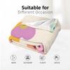 Multi Color Cutout Flower Anime Cartoon Flannel Blanket Soft Warm Throw for Bedroom Sofa Car Kids Holiday Gift