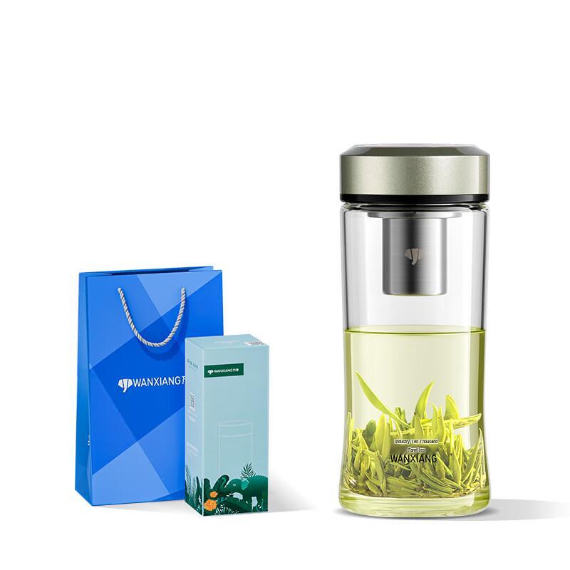 Portable Single-Layer Borosilicate Glass Tea Cup