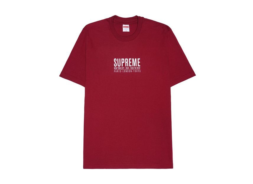 Supreme Paris Tee Cardinal L