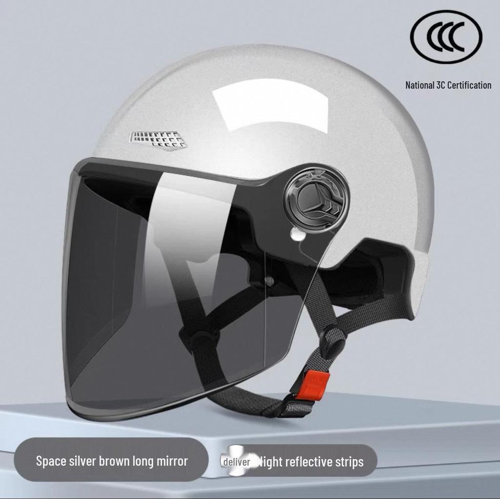 Universal Electric Motorcycle Helmet: Sun Protection, All-Season Safety for Men & Women