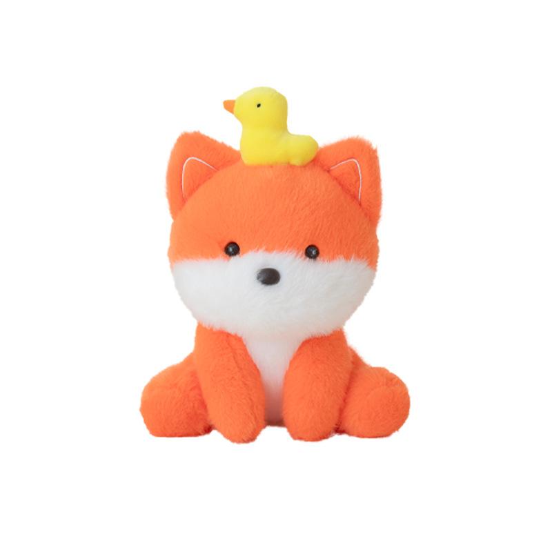 Table Companion Doll Small Ornaments Cute Plush Toy Fox Palm Treasure Doll Accompany Learning To Build Birthday Gift