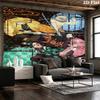 Demon Slayer Wall Tapestry Aesthetic Wall Hanging Printed Fabric Blanket Decorative Tapestries For Bedroom Living Room Home Decor