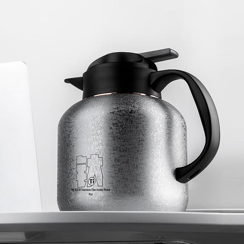 MEIISEO 1.4L Pure Titanium Tea Pot with Smart Temperature Display