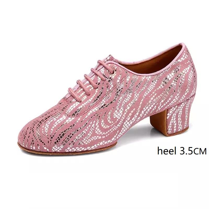

Professional Latin Dance Shoes Adult Women Teacher Shoe Woman Dance Shoes Sport Training Leather Dance Shoe Sneakers Shiny 40