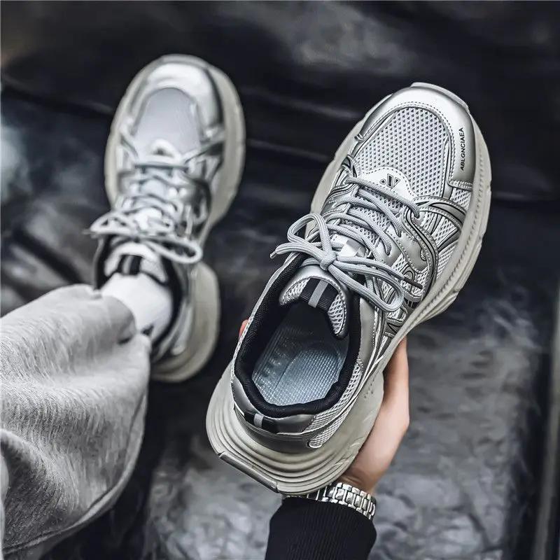 Fashion Hiking White Breathable Man Casual Sneaker Low Price Running Original Deals Size 9 Korean Walking Fashion Sports Shoes for Men