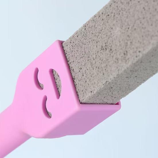 Pumice Stone Toilet Bowl Cleaner with Handle Efficiently Removes Hard Water Rings Calcium Buildup Pumice Stone Scrubber