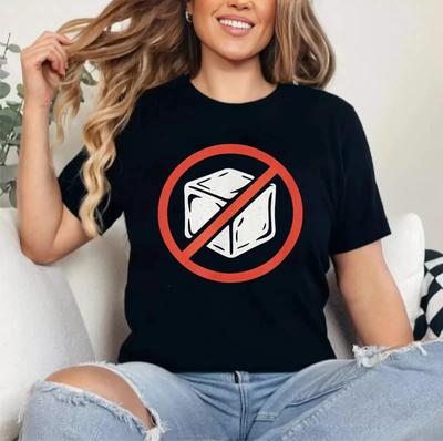 No ICE Protest Symbol Anti Immigration Enforcement, Red T-Shirt