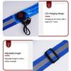 Wiederaufladbarer USB LED Reflektierender Gürtel Schärpe Verstellbare Länge Laufgürtel