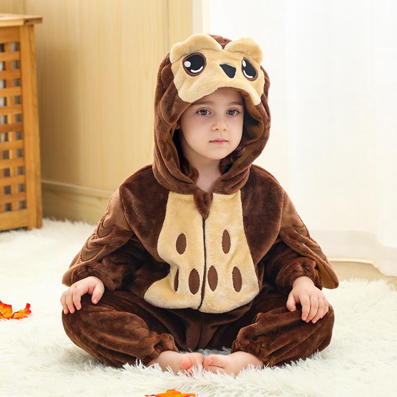 Winter Baby Rompers Baby Pijamas Halloween Ghost Bat Shark Deer Animal Cartoon Hooded Jumpsuits Cosplay Costume Boys Girl Pajama