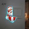 Self Adhesive Switch Decal Christmas Santa Claus Sticker, Glow-in-the-Dark Light Decal, Wall Holiday Party Favors Outlet Socket Decoration Sticker for