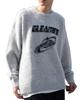 WEGO Unisex Shaggy Graphic Pullover Sweater Knit Oversized Big Size M Top, Casual, Silhouette, Gift, Present, Spring, Autumn, Winter, Men's, Gray,