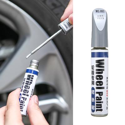 1pc 12ml cor prata roda de carro reparação pintura scratch maker caneta acessórios do carro