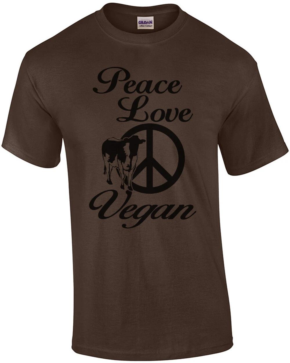Peace Love Vegan T-Shirt S