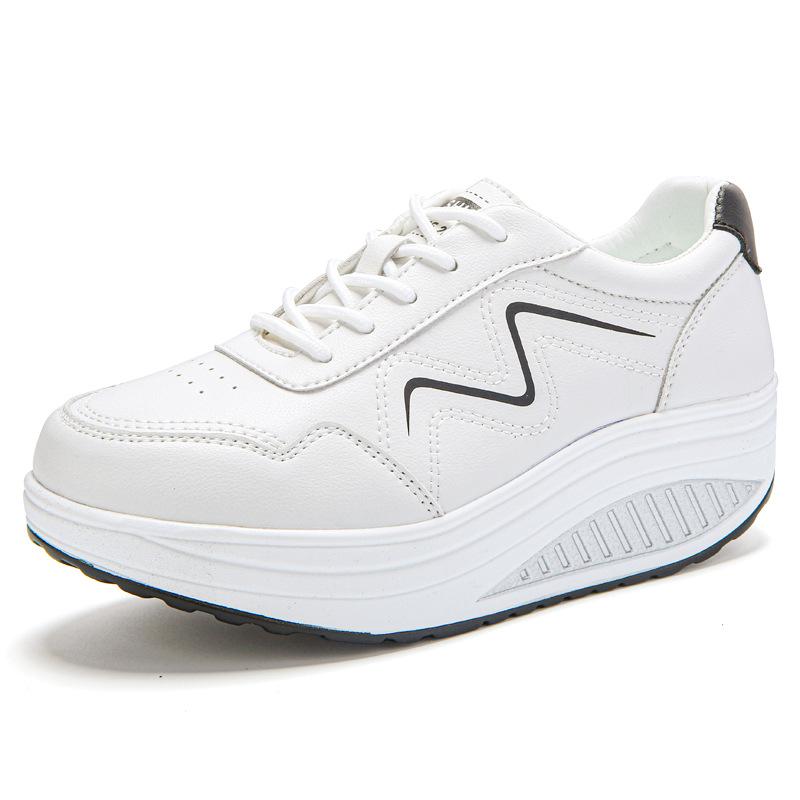 Spring and Autumn new rocking shoes sports shoes platform casual travel shoes breathable single shoes