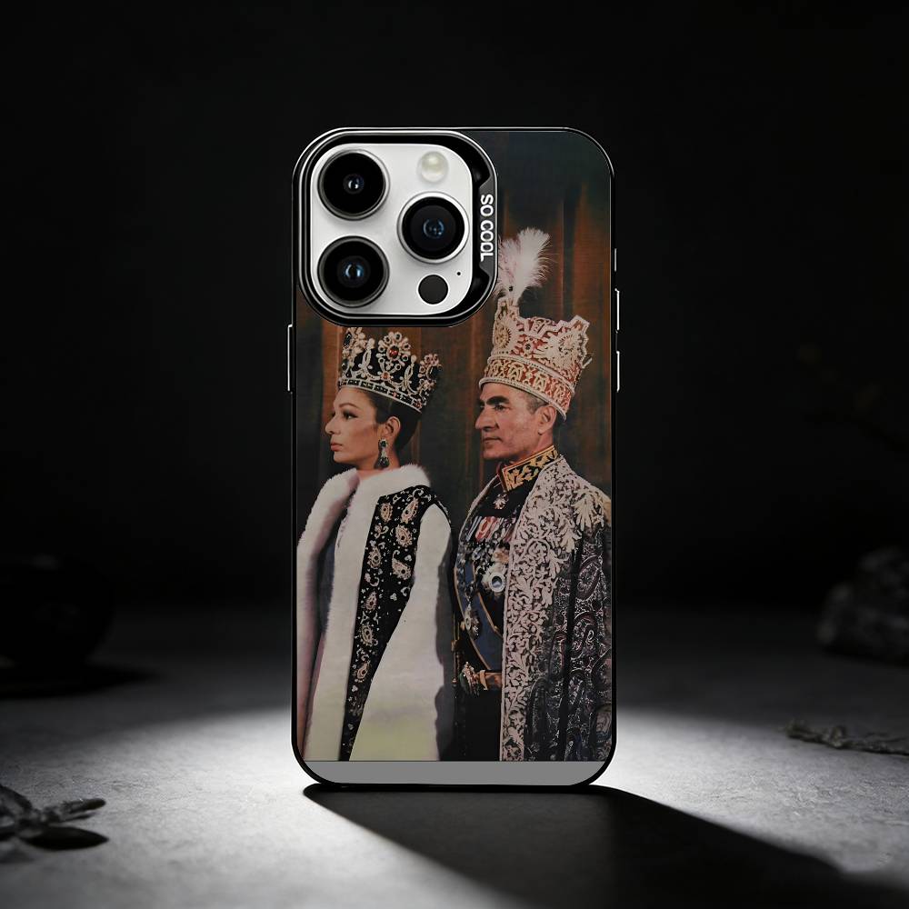 Mohammad Reza P-Pahlavi Phone Case For iPhone 17,16,15,14,13,12,11 Plus,Pro Max,XS,Colored silver phone case
