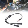 1 Male To 2 Female Car AM FM Radio Antenna Splitter Adapter Extension Cable 19in Y Adapter Connector for Car Truck SUV