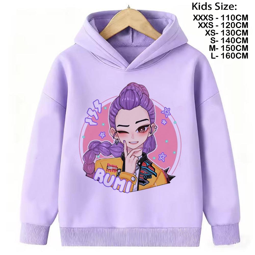 KPop Demon Hunters Hoodies Baby Girl Boy Clothes Fashion Casual Hooded Sweatshirts K-Pop Demon Hunters Pullover Kids
