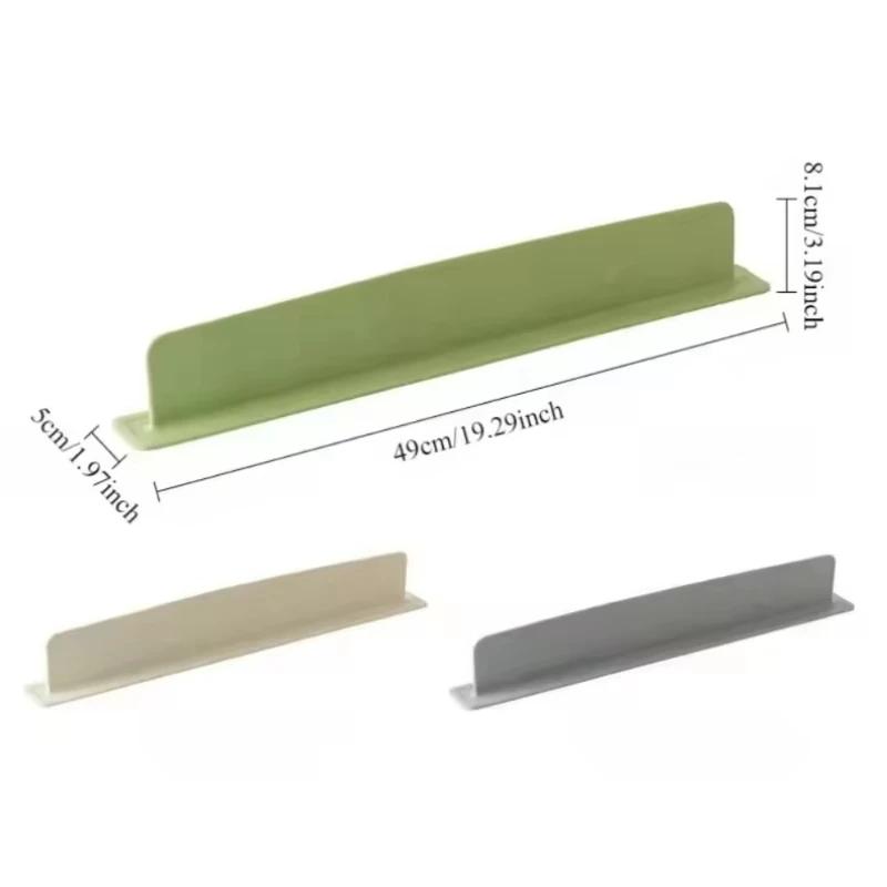 2025 New Waterproof Sealing Strip Silicone Kitchen Sink Water Splash Guard Washing Basin Waterproof Screen Bar Anti-water Board