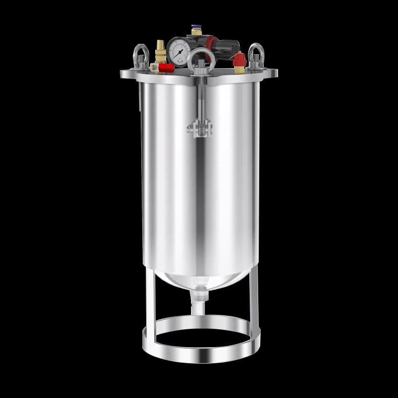 Yunduo 10L Stainless Steel Pressure Pot, Arc Bottom with Bracket
