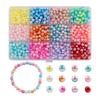 Colorful Imitation Pearls for Craft 1200Pcs 6MM Sew On Pearls Beads with Holes for Jewelry Making Bracelets Necklaces