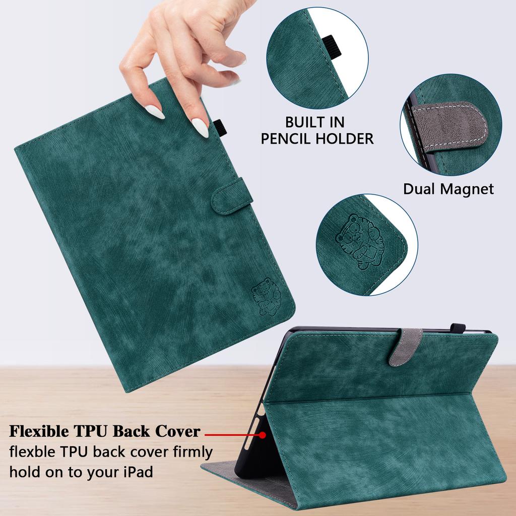 2023 Amazon Fire HD10 Leather Protective Case with Stand and Full Cover, Anti-Fall Tablet Case