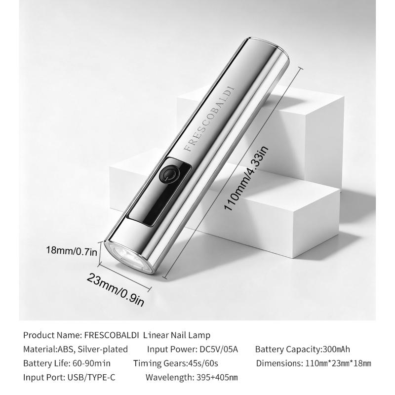 1Pcs Mini On-Screen Display Handheld Nail Art Uv Lamp For Gel Nails, Mini Nail Light, Portable Led Nail Lamp