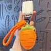 Eggplant Vegetable Keychain Carrot Car Keyring Cute PU Leather Bag Pendant  Girl/Boy