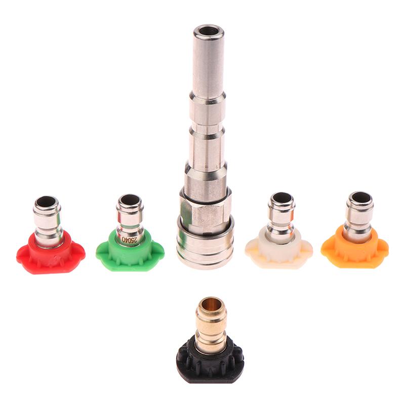 High Pressure Wash Gun Adaptor For Nilfisk Kew Alto Wap Calm To 1/4" Quick Connect With Spraying Nozzles