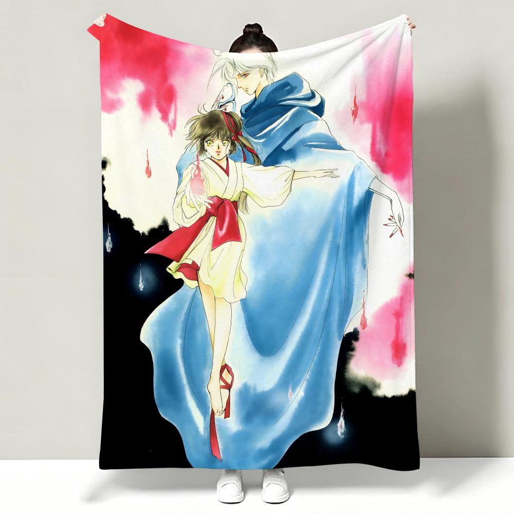 Vampire Princess Miyu Throw Soft Warm Flannel Throw Blanket, Multi-use for Sofa Bed Office Nap 75x90cm