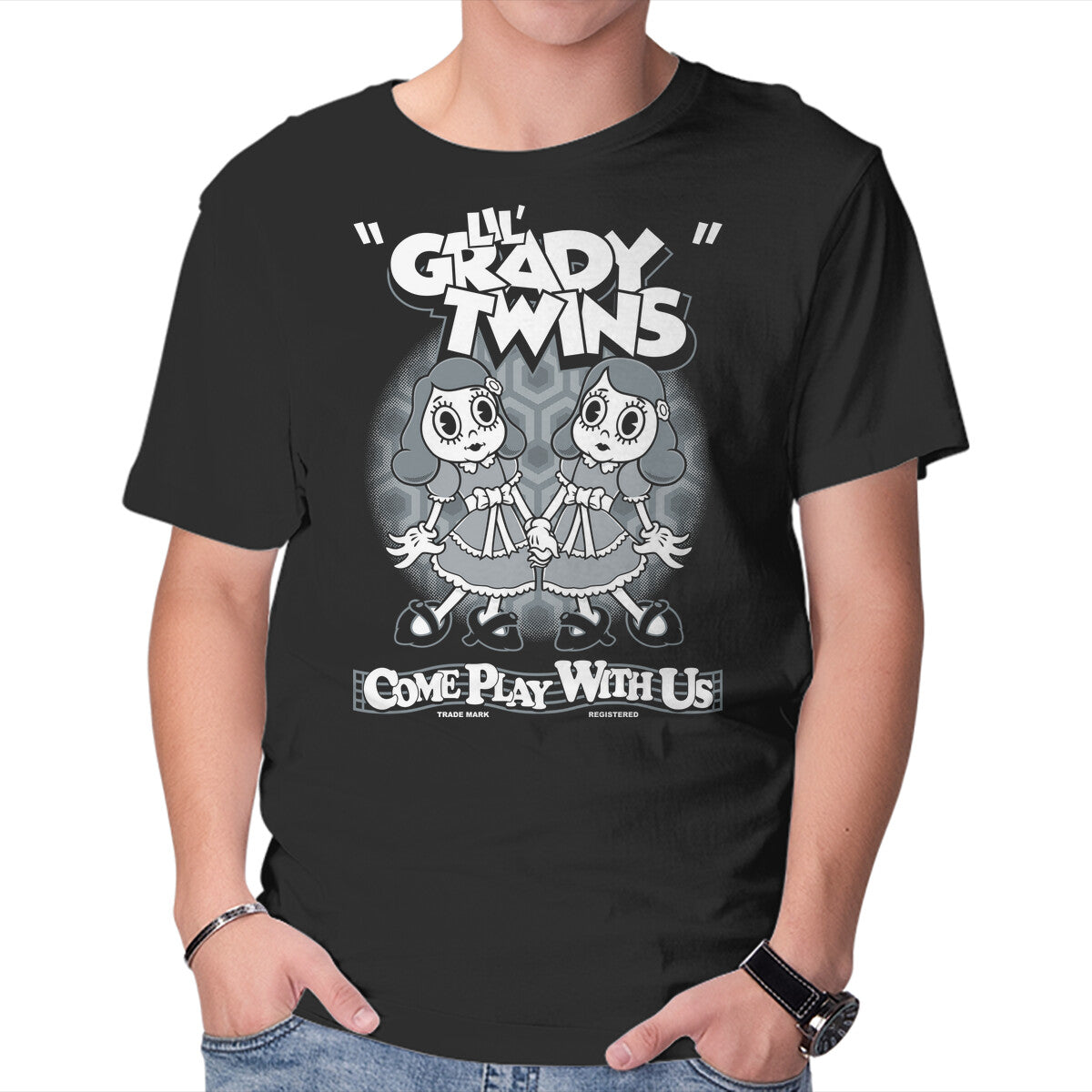 Unisex Crew Neck T-Shirt Lil  Grady Twins Graphic Short Sleeve Casual Tee XXL