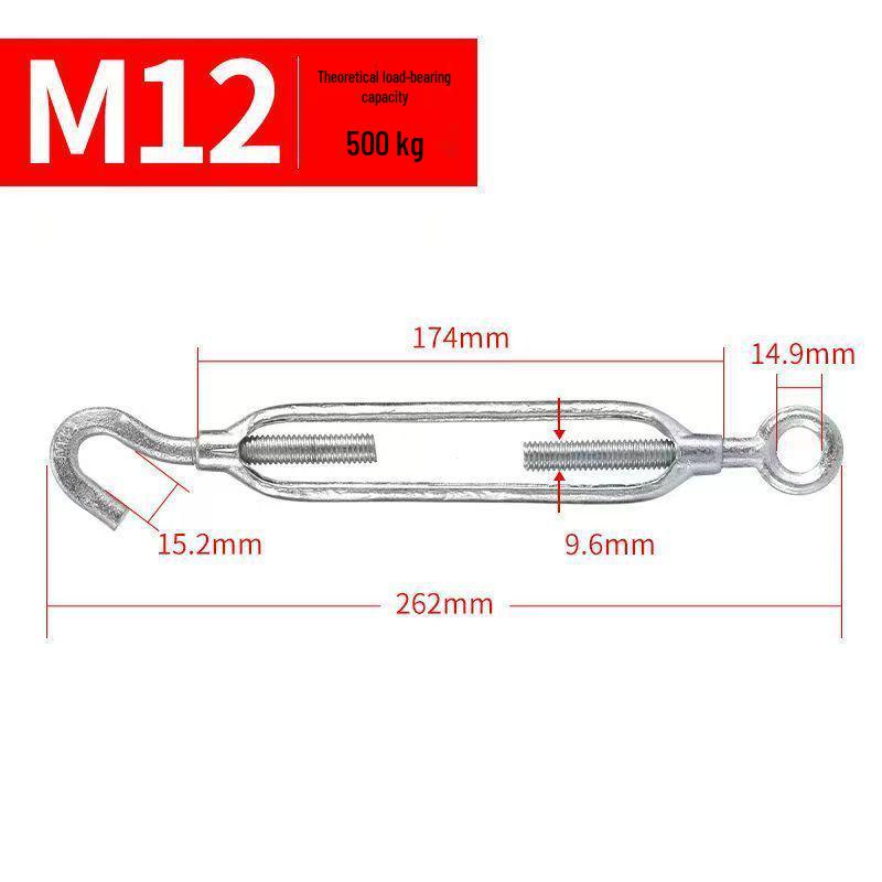 Galvanized Open Body Turnbuckle Wire Rope Tensioner