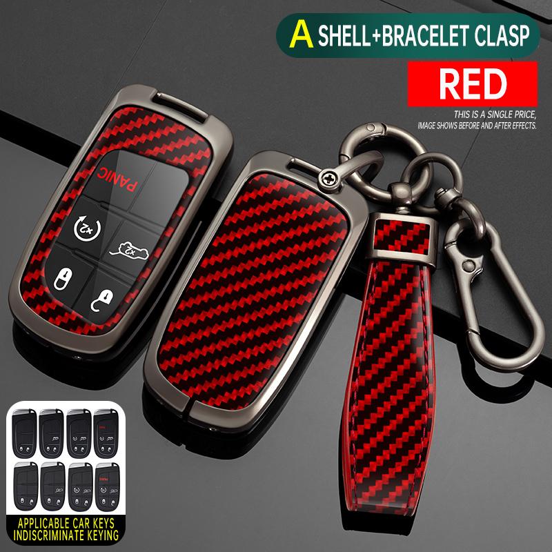 Alloy Car Remote Key Case Cover Protect Shell Bag For Jeep Renegade Compass Grand Cherokee Fiat Chrysler 200 300C Wrangler Dodge