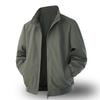 2025 Men's Stand-up Collar Mountaineering Jacket - Solid Color, Two-way Zipper, Team Uniform