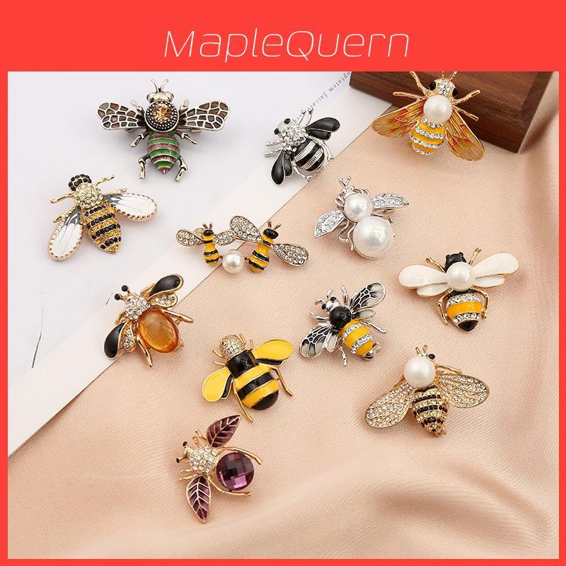 Animal Insect Alloy Sparkling Bee Brooch Pin Jewelry For Women Fashion Accessory
