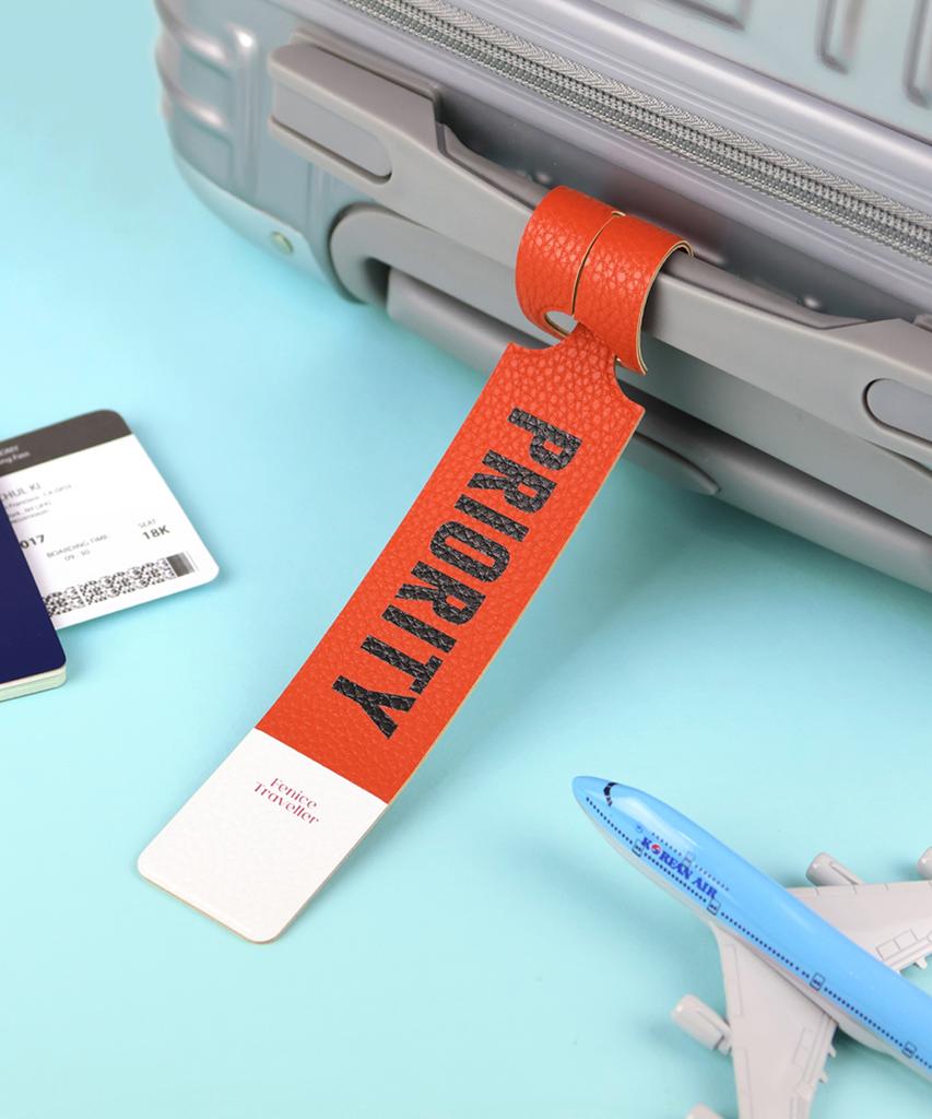 Fenice Lettering Name Tag Travel Luggage Tag 2 Colors