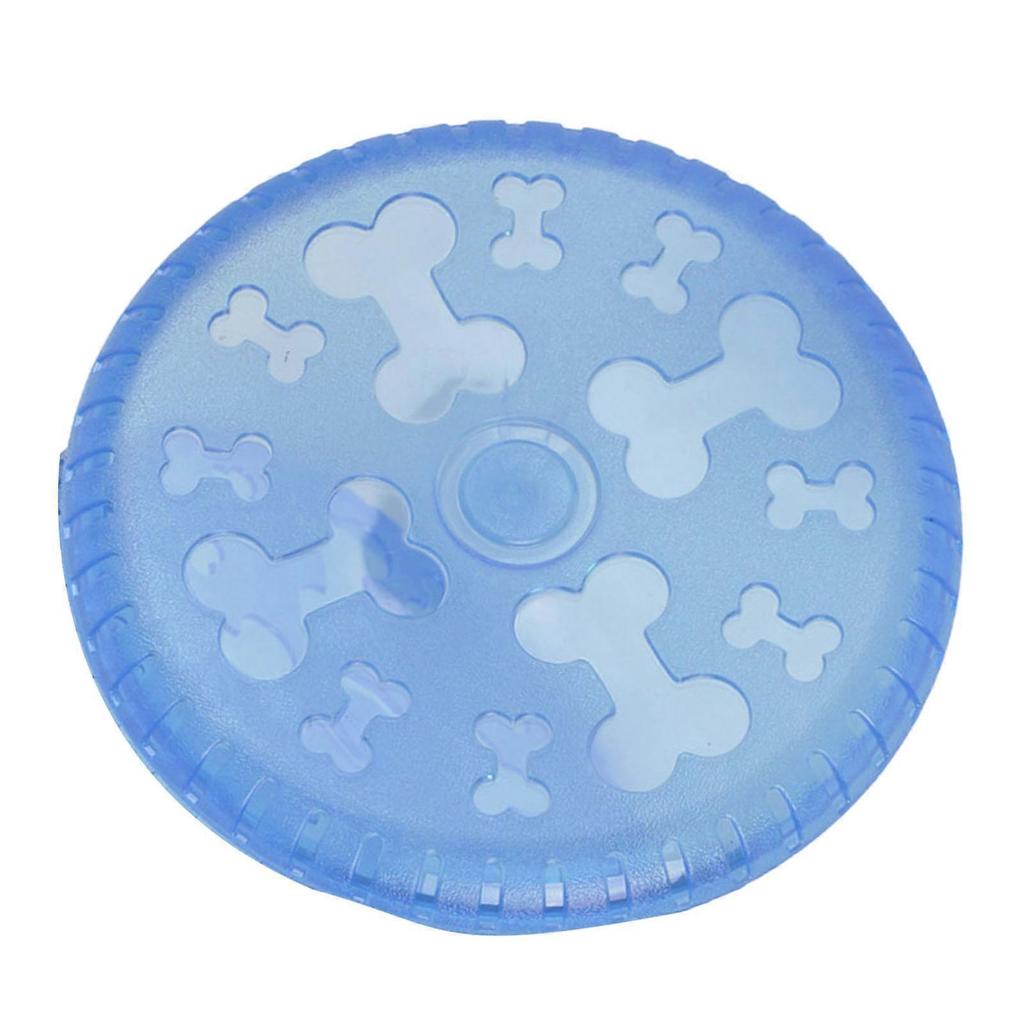 Dog Toy Flexible TPR Interactive Stress Relief Flying Dog Sport Disc for Dogs Outdoor Play Training
