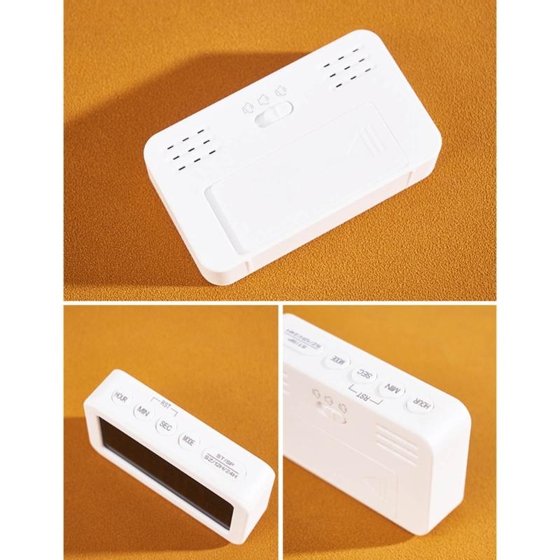 Elegant LCD Display Clock Digital Alarm Clock Fashionable Bedroom Alarm Clock