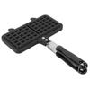 Stovetop Waffle Maker Pan Anti Stick Aluminum Even Heating Double Waffle Baking Pan for Breakfast